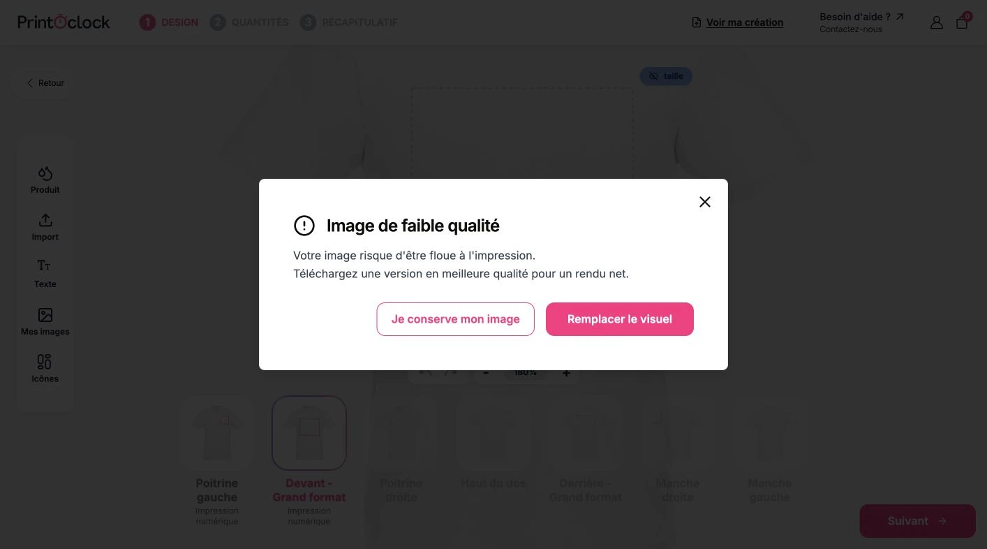 Signaler une résolution insuffisante